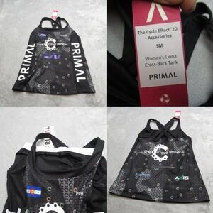 Primal Cycling Shirt Womens Small Liona Cross Back Tank Sleeveless Bra Liner NEW